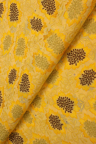 FSL635 - Stunning Fine Lace - Sunshine Yellow