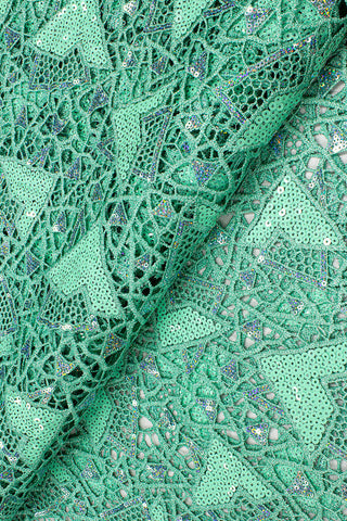 Sequence Guipure Lace - SGPL102- Mint