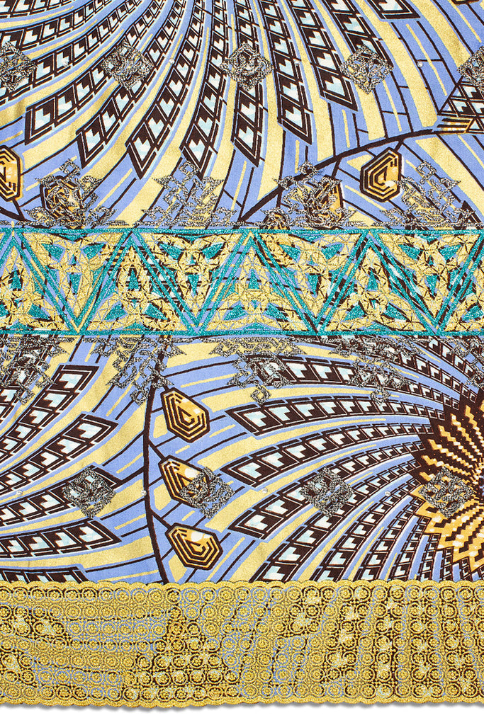 Vlisco Super Wax Gold with Lace Embroidery - VHL5043