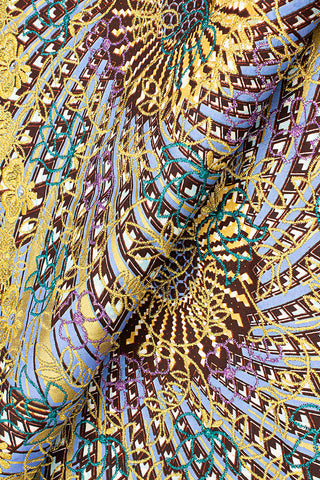 Vlisco Super Wax Gold with Lace Embroidery - VHL5018
